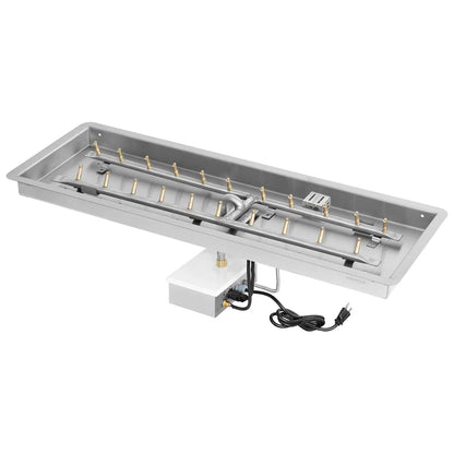 Rectangular Drop In Pan and Stainless Steel H Bullet Burner