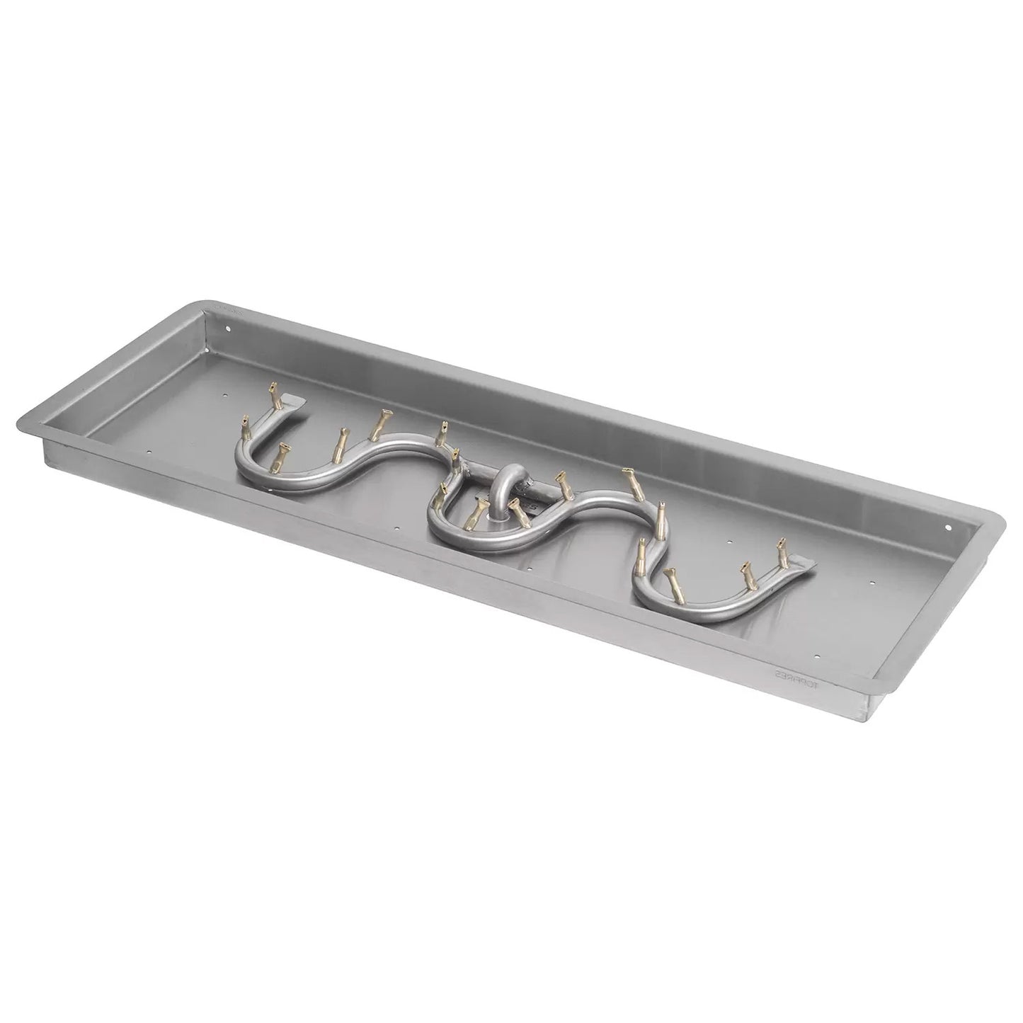 Rectangular Drop In Pan and Switchback Stainless Steel Bullet Burner