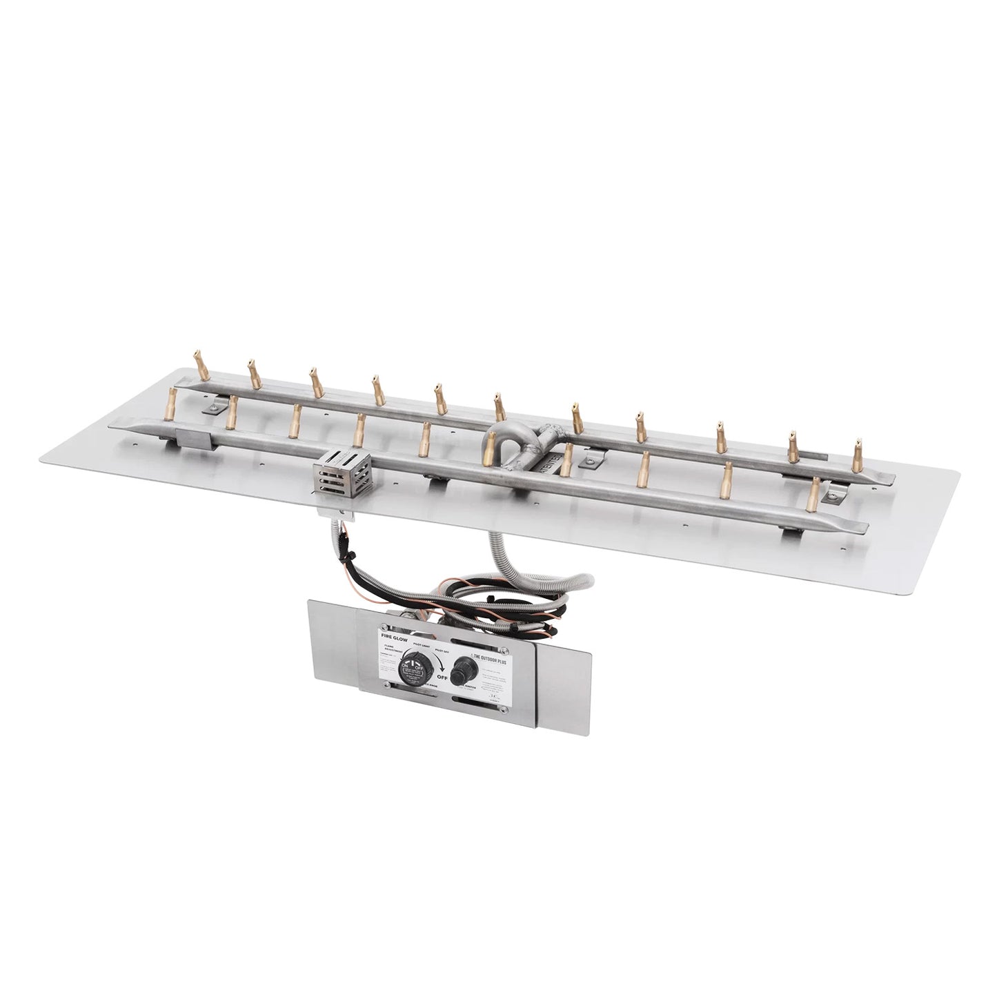 Rectangular Flat Pan and H Stainless Steel Bullet Burner