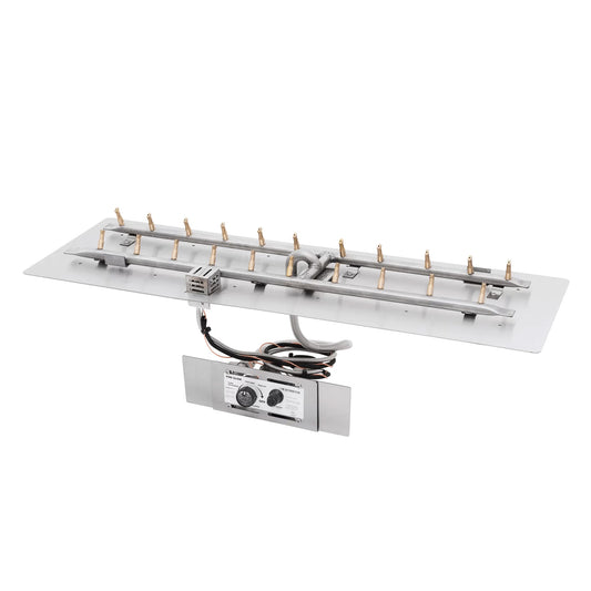 Rectangular Flat Pan and H Stainless Steel Bullet Burner