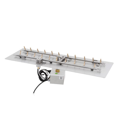 Rectangular Flat Pan and H Stainless Steel Bullet Burner