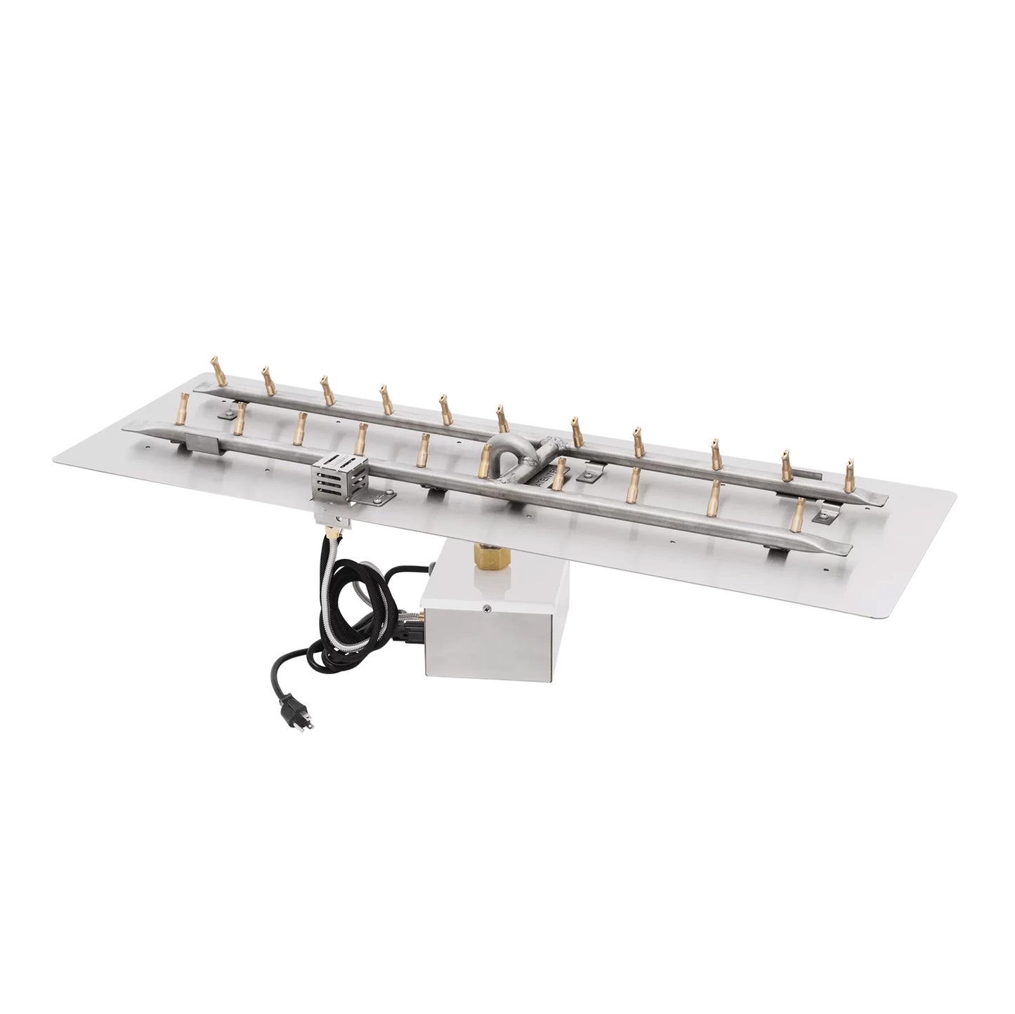 Rectangular Flat Pan and H Stainless Steel Bullet Burner