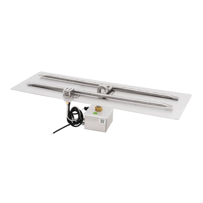 Rectangular Flat Pan and H Stainless Steel Burner