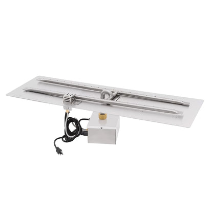 Rectangular Flat Pan and H Stainless Steel Burner