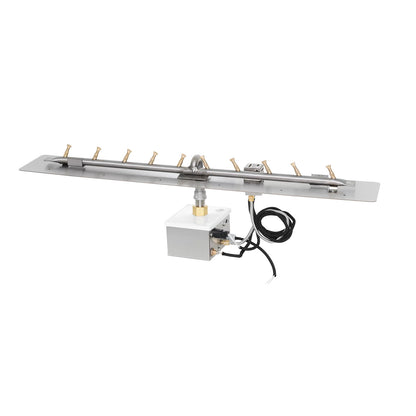 Rectangular Flat Pan and Linear Stainless Steel Bullet Burner
