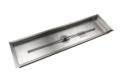 Rectangle drop in burner pan