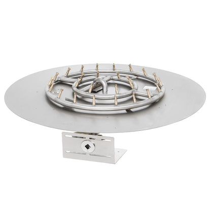 Round Flat Pan and Round Stainless Steel Bullet Burner