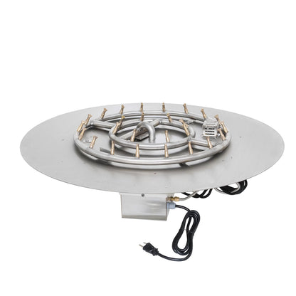 Round Flat Pan and Round Stainless Steel Bullet Burner