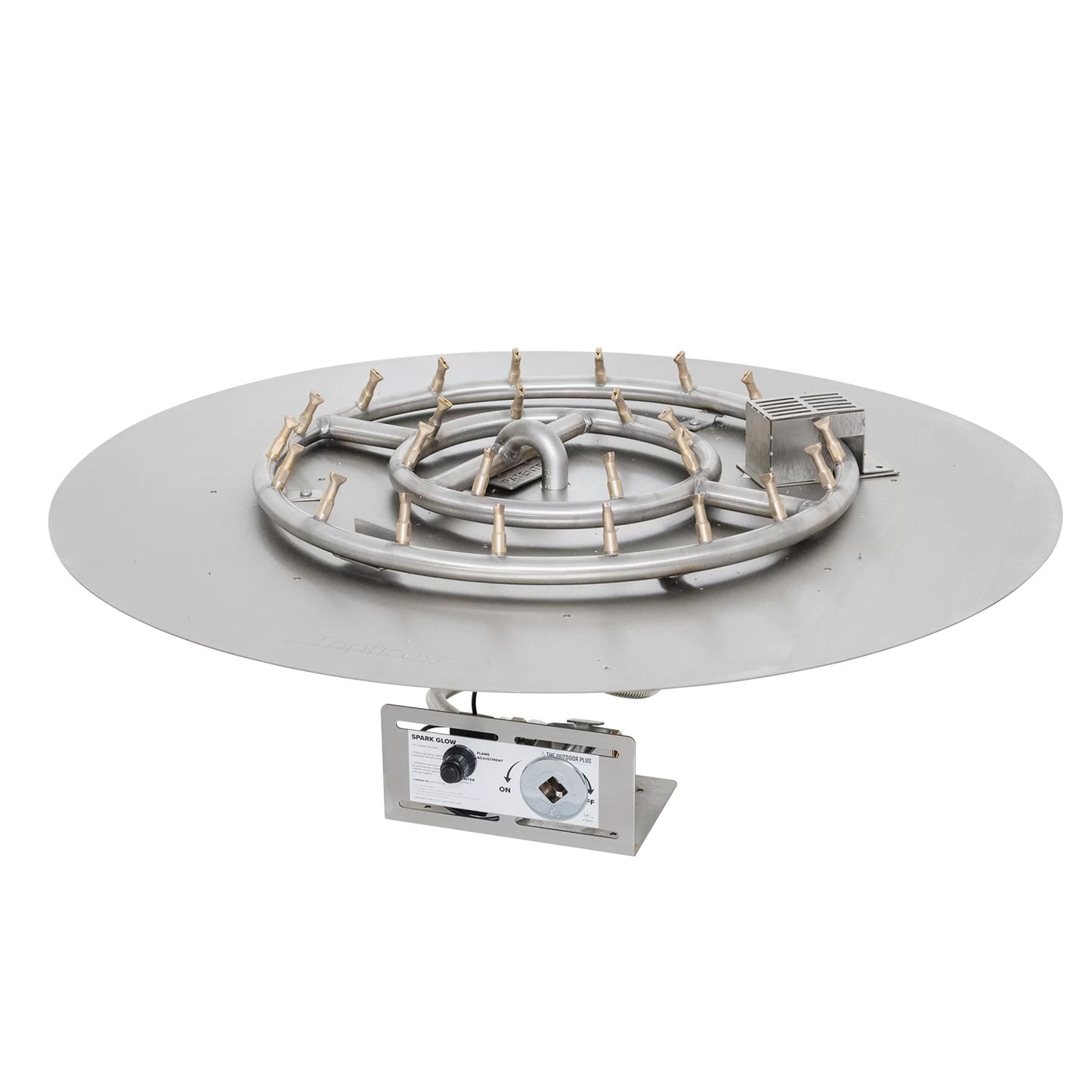 Round Flat Pan and Round Stainless Steel Bullet Burner