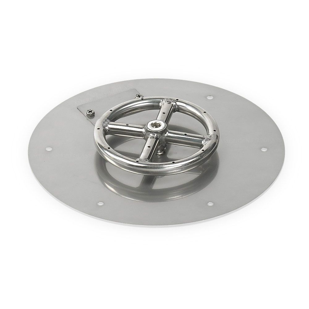 Round Flat Pan - Stainless Steel