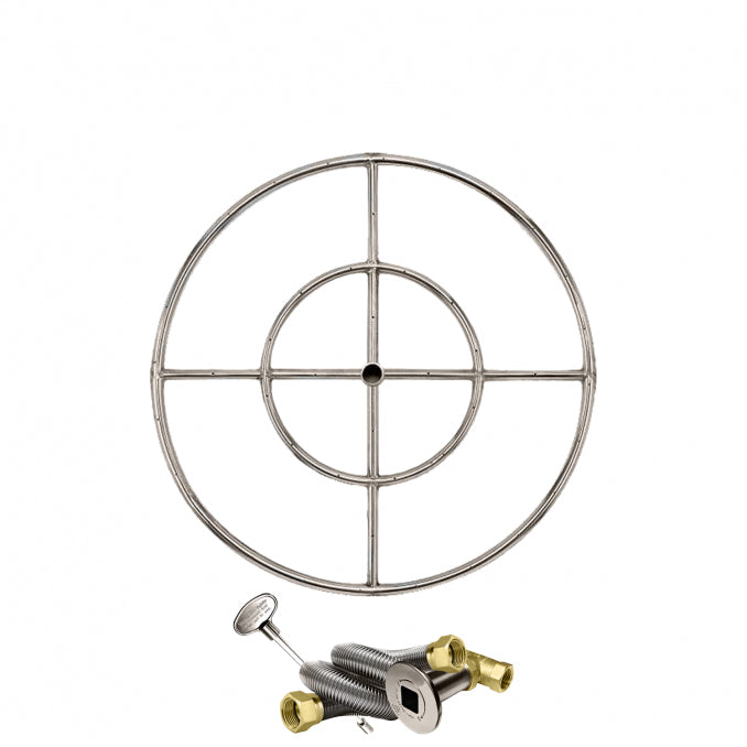 Stainless-Steel Fire Ring Burner