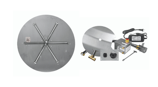 Stainless-Steel Round Flat Pan Burner Systems - AWS