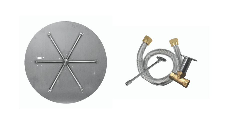 Stainless-Steel Round Flat Pan Pan Burner Systems - MT