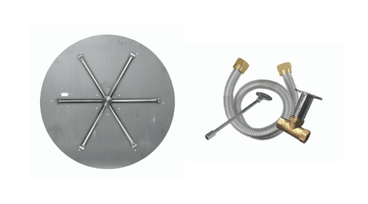 Stainless-Steel Round Flat Pan Pan Burner Systems - MT