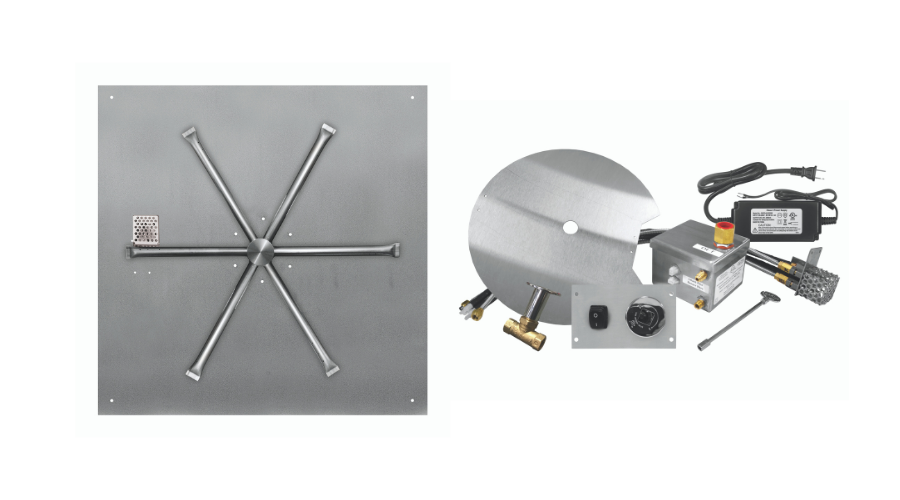 Stainless-Steel Square Flat Pan Burner Systems - AWS