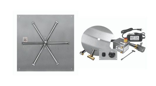 Stainless-Steel Square Flat Pan Burner Systems - AWS