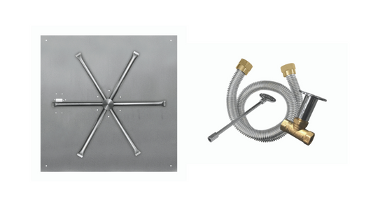 Stainless-Steel Square Flat Pan Burner Systems - MT