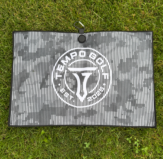Tempo Golf Towel - Black Camo