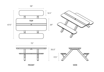 Shaka Picnic Table