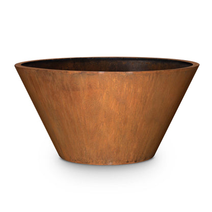 Sierra Corten Steel Planter - 20" Tall