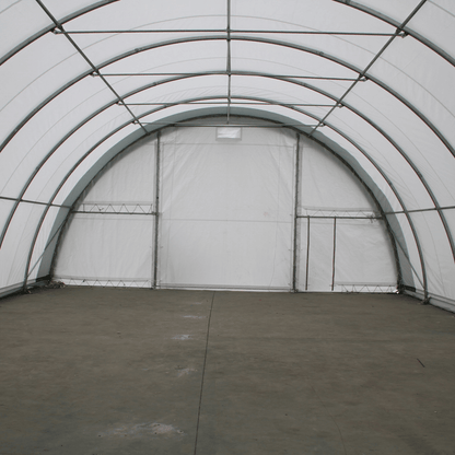 W 30FT x L 40FT x H 15FT Single Truss Arch Storage Shelter