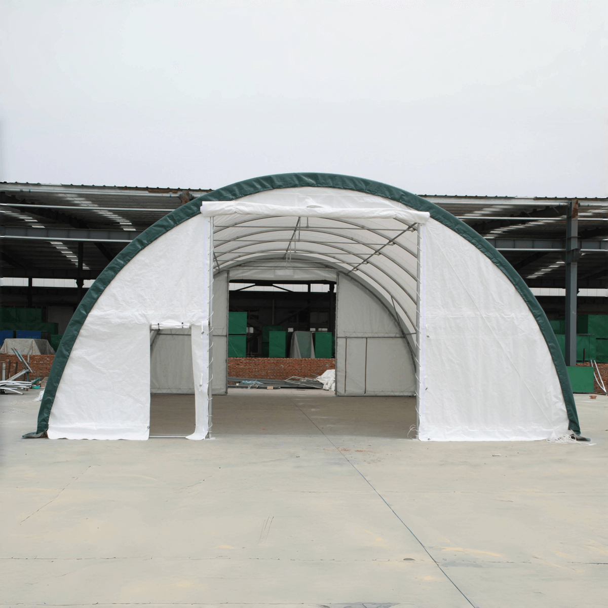 W 30FT x L 65FT x H 15FT Single Truss Arch Storage Shelter
