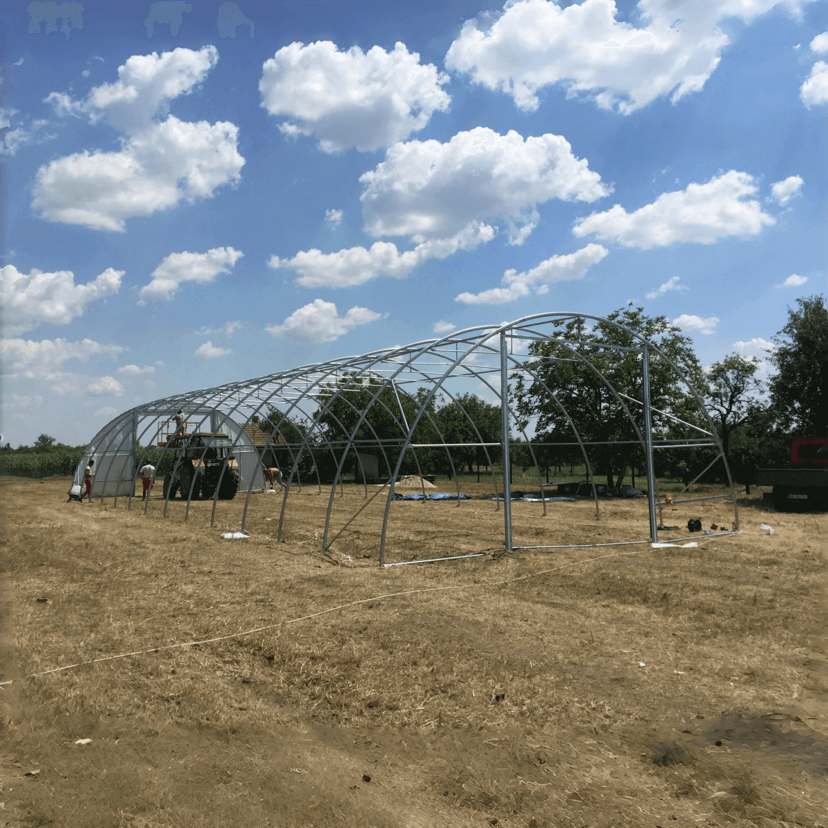 W 30FT x L 85FT x H 15FT Single Truss Arch Storage Shelter