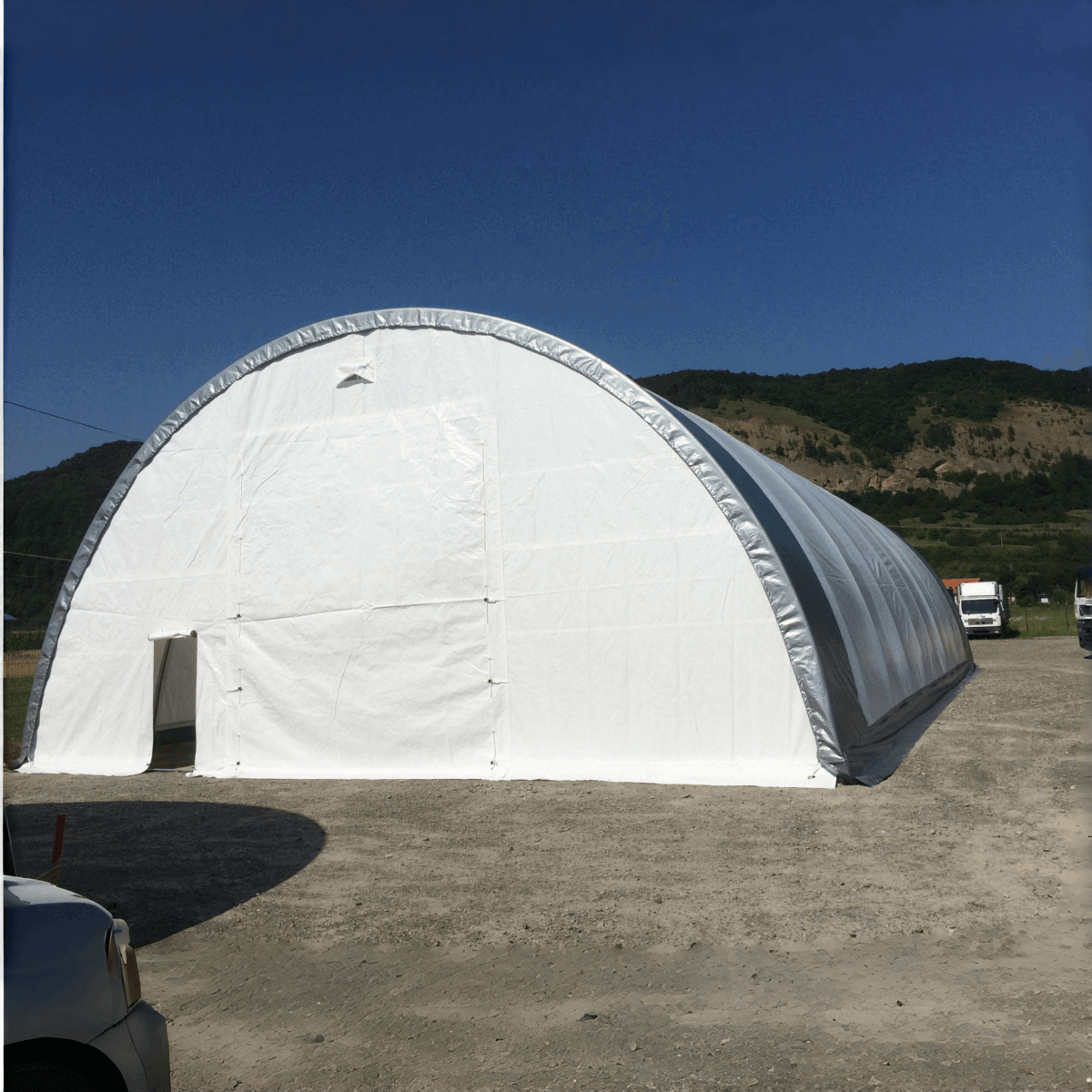 W 40FT x L 80FT x H 20FT Single Truss Arch Storage Shelter