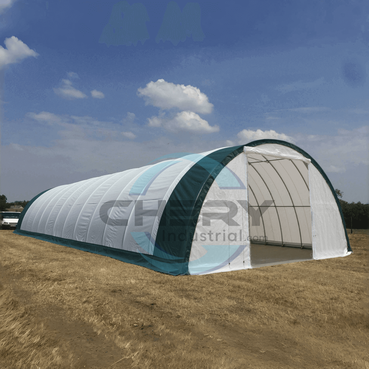 W 40FT x L 80FT x H 20FT Single Truss Arch Storage Shelter