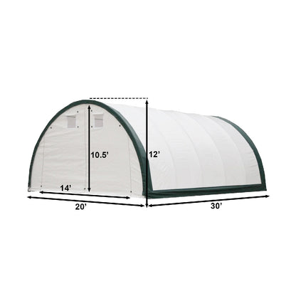 W 20FT x L 30FT x H 12FT Single Truss Storage Shelter, Reinforced Series