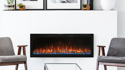 Spectrum Slimline Linear LED Electric Built-In Fireplace