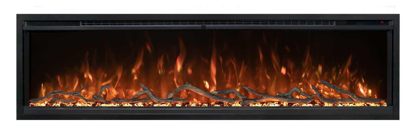 Spectrum Slimline Linear LED Electric Built-In Fireplace