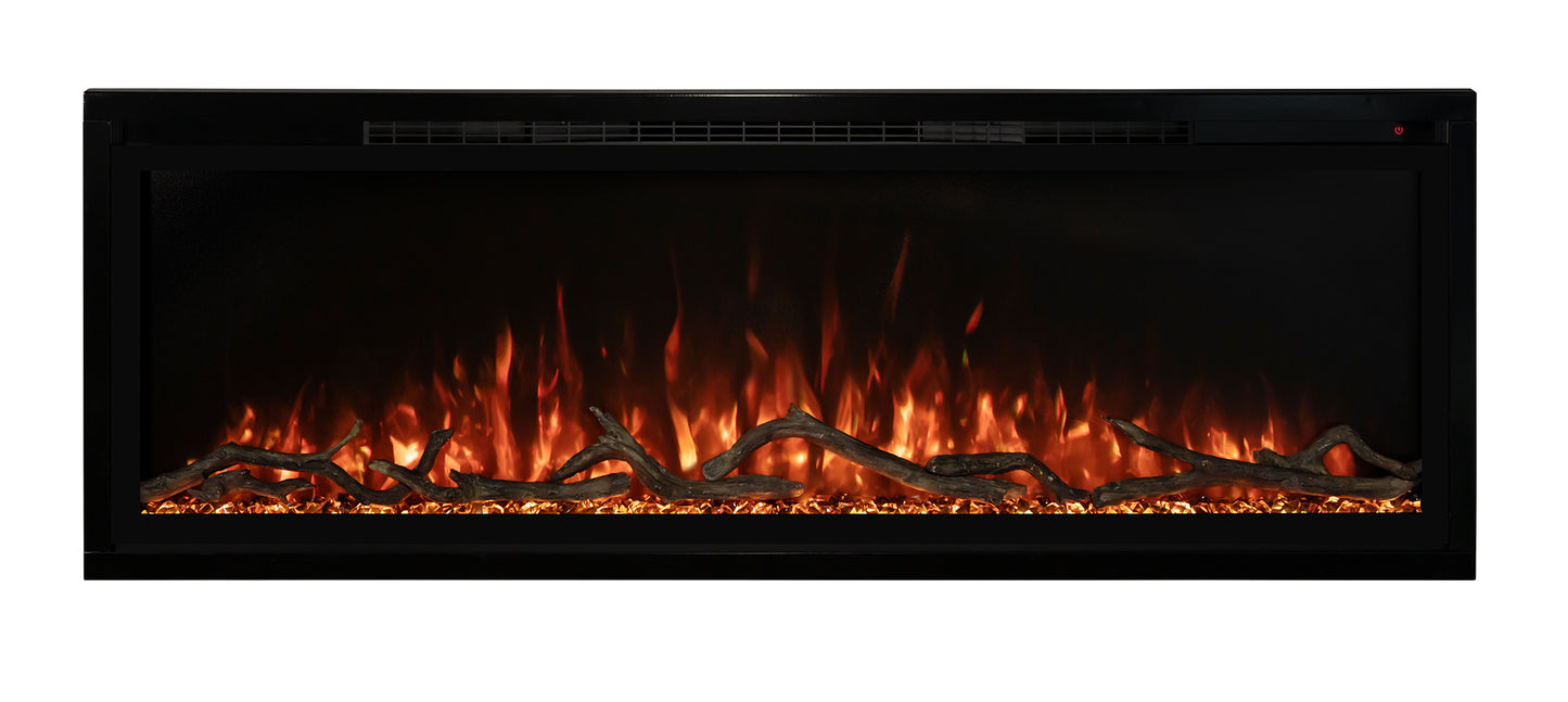 Spectrum Slimline Linear LED Electric Built-In Fireplace
