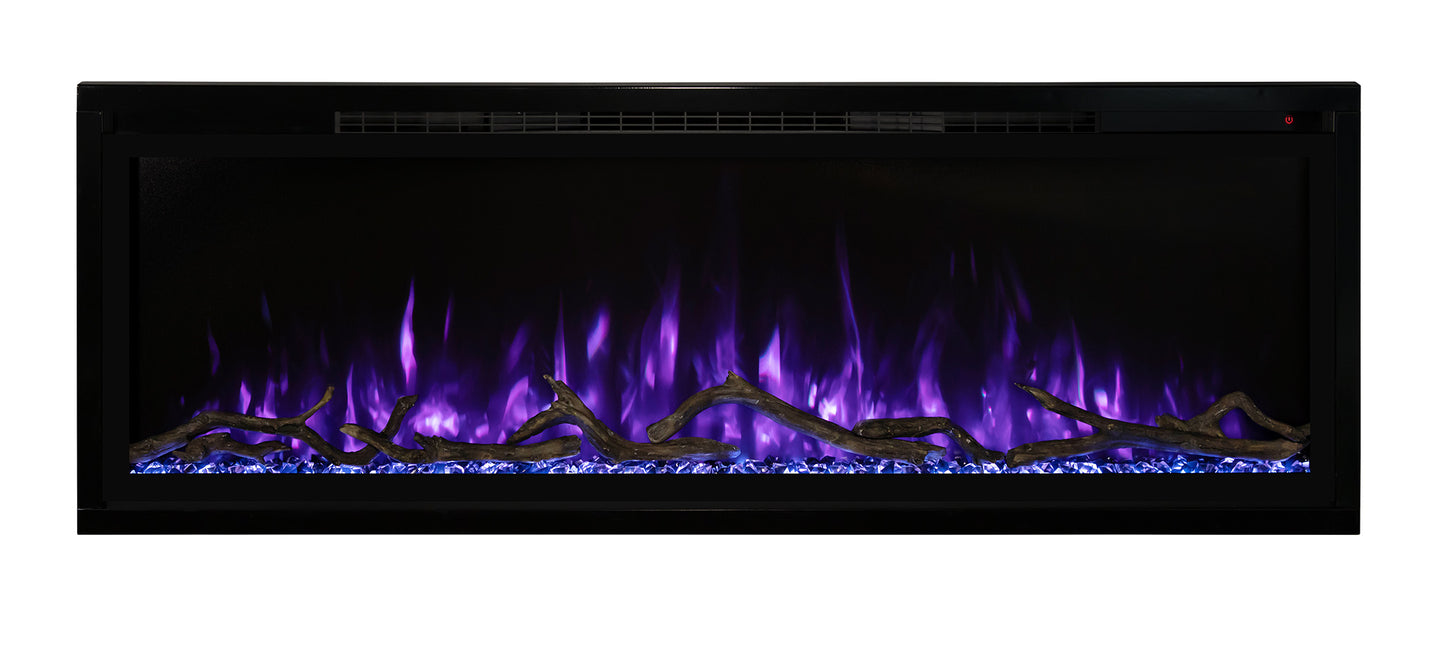 Spectrum Slimline Linear LED Electric Built-In Fireplace