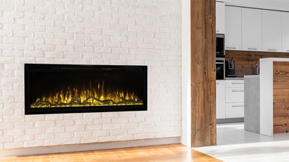 Spectrum Slimline Linear LED Electric Built-In Fireplace