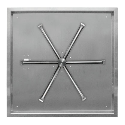 Square Drop-in Stainless-Steel Block Burner Kits