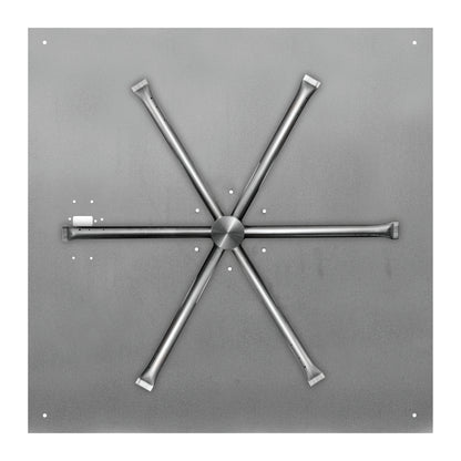 Square Flat Stainless-Steel Block Burner Kits