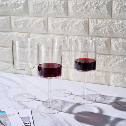 Barcelona Acrylic Stemmed Wine Glassware, Set of 4