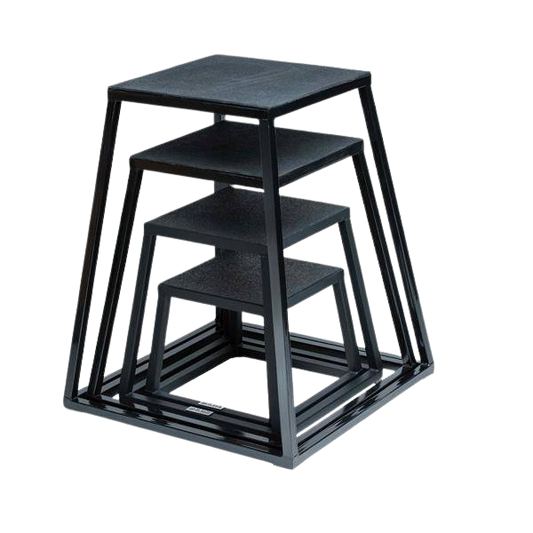 Steel Plyo Boxes – Heavy-Duty Plyometric Jump Platforms with Anti-Slip Rubber Top – Available in 12", 18", and 24" Heights – Stackable, Stable, Built for Strength and Conditioning