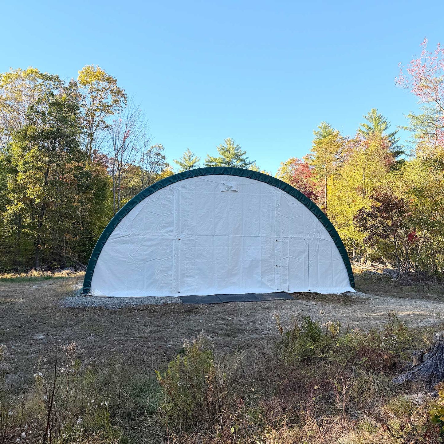 W 30FT x L 40FT x H 15FT Single Truss Arch Storage Shelter