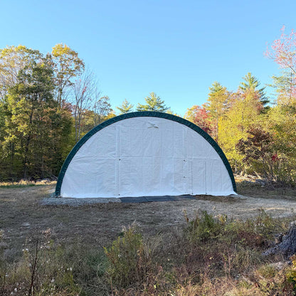 W 30FT x L 40FT x H 15FT Single Truss Arch Storage Shelter