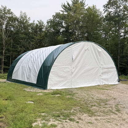 W 30FT x L 40FT x H 15FT Single Truss Arch Storage Shelter