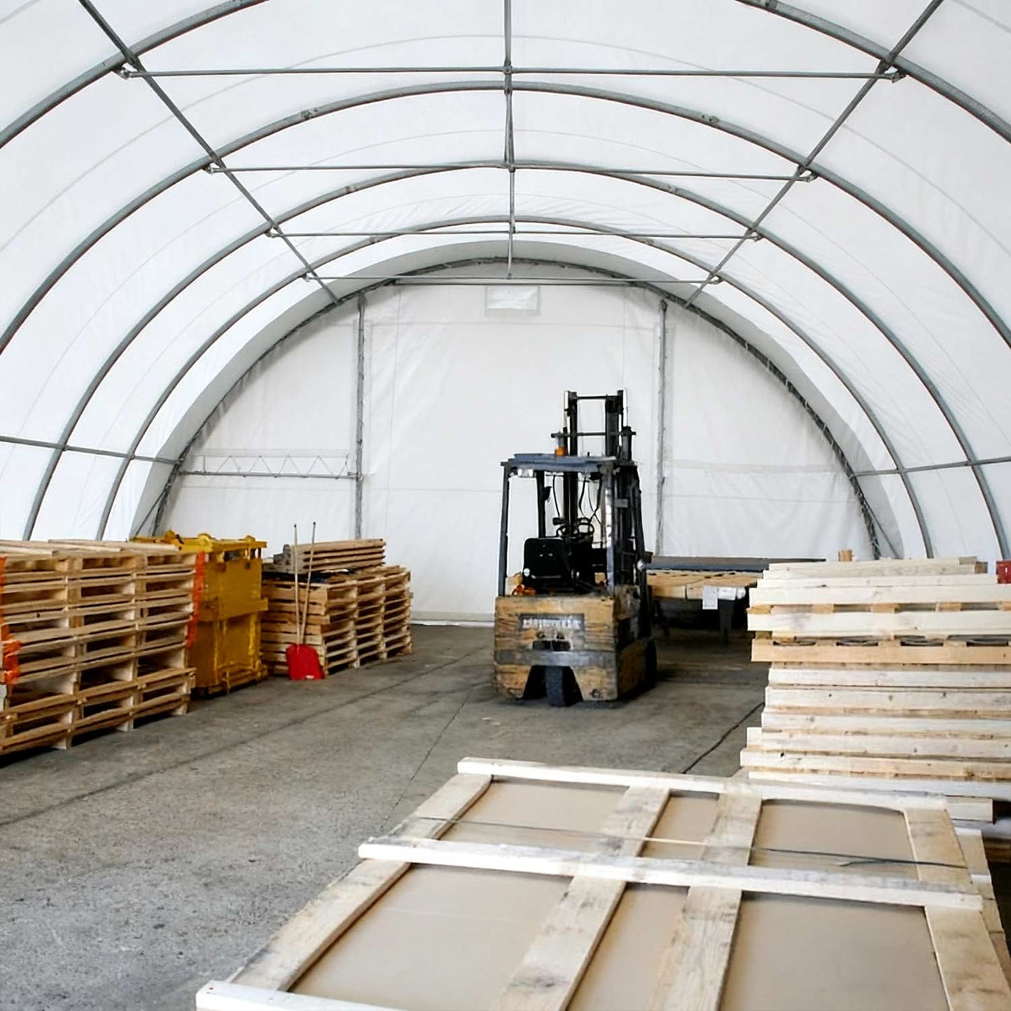 W 40FT x L 80FT x H 20FT Single Truss Arch Storage Shelter