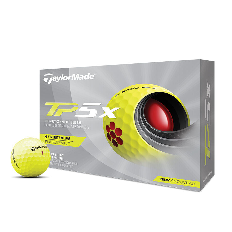 TaylorMade TP5X YELLOW GOLF BALLS