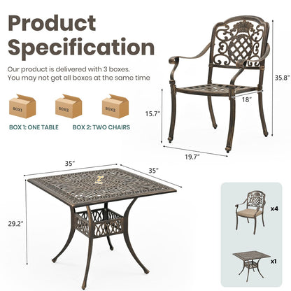 Forge Vintage Dining Set, 5-Piece