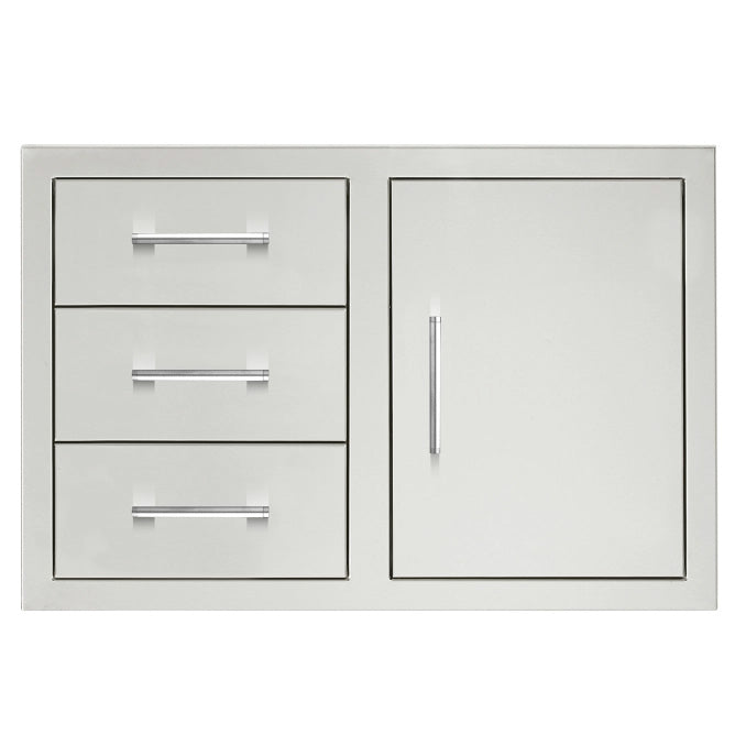 2 or 3 Drawer and Access Door Combo With Hidden Hinge