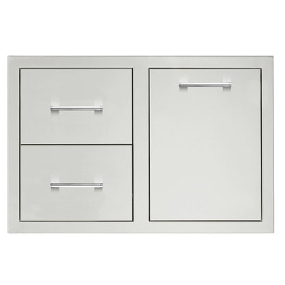 2 or 3 Drawer and Access Door Combo With Hidden Hinge
