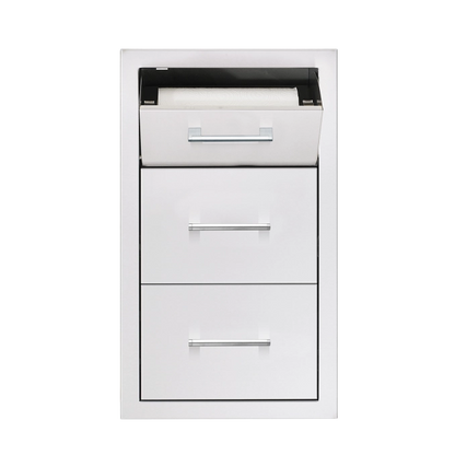 17" Vertical 2-Drawer & Paper Tower Holder Combo