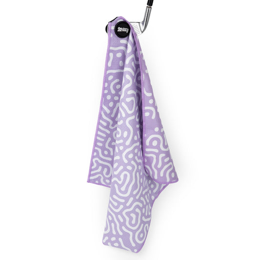 Wrong Fairway Lavender Magnet Golf Towel