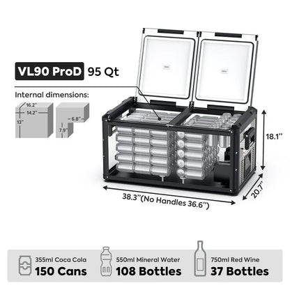 ICECO Dual Zone Freezer 90 LT